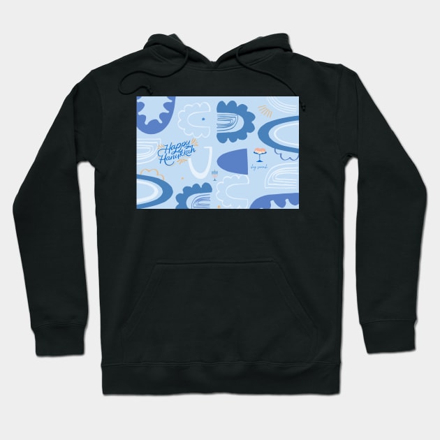 Hanukkah Card Hoodie by stickersbyjori